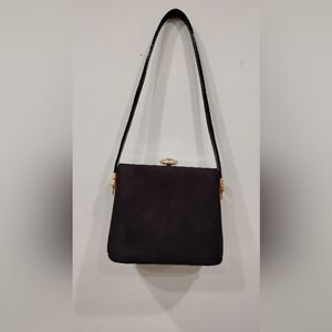 VINTAGE BLACK PATENT BAG